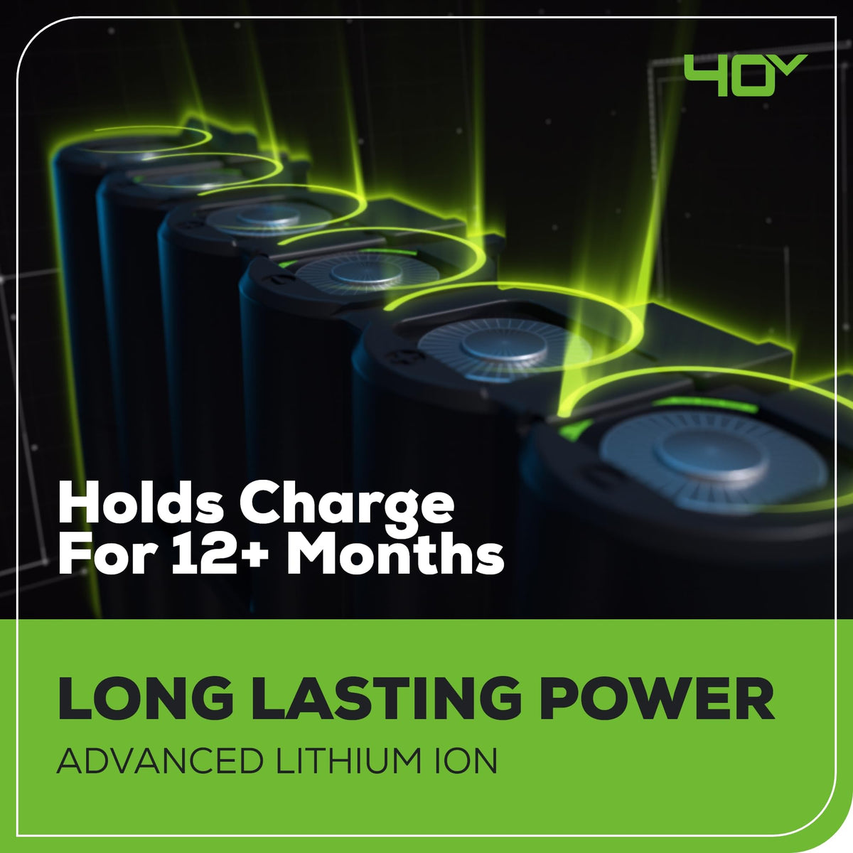 40V 21" Push Mower, 5.0Ah USB Battery
