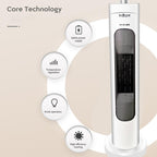 Kuluzego Portable Electric Heaters Space Air Warmer Fan Blower Radiator Heating for Winter