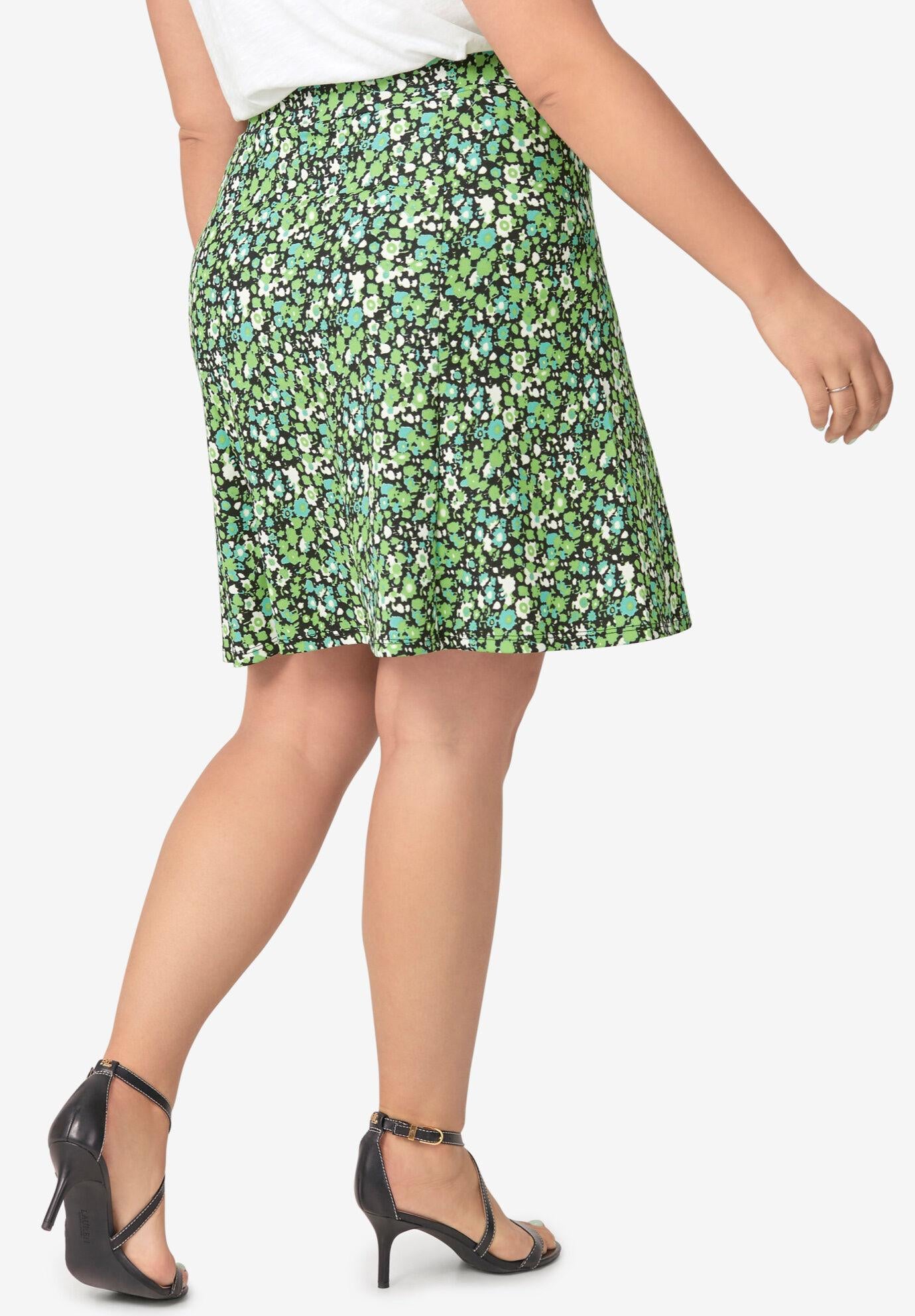 print a-line skirt