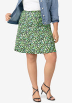 print a-line skirt