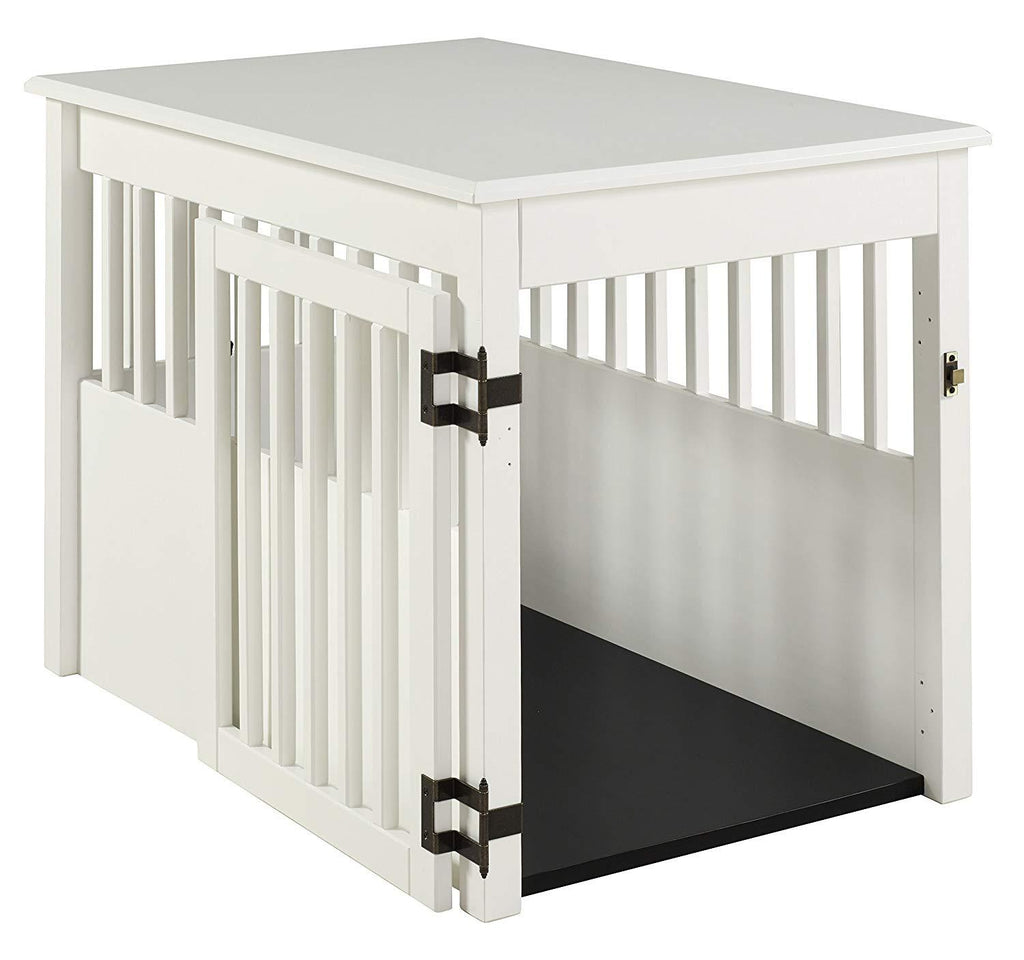 BarkLarPet Crate End Table - White Finish