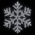 24 in. 314-Light LED Cool White Hanging Snowflake Decor