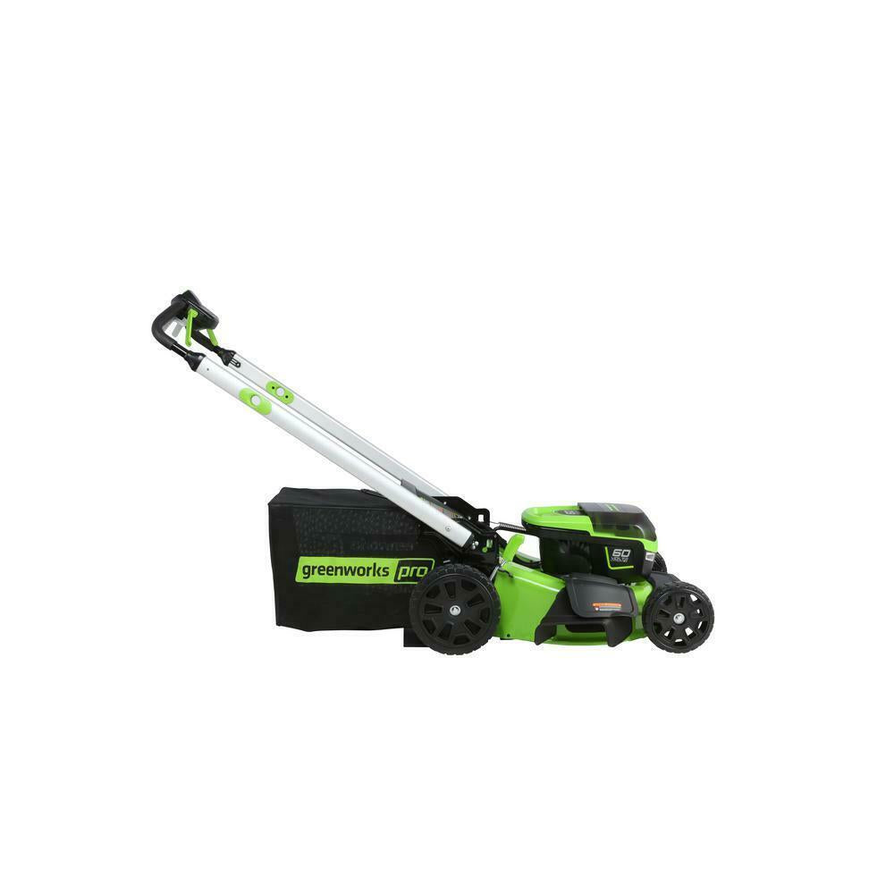 PRO 21 in. 60-Volt Battery Cordless Self-Propelled Lawn Mower W Battery Charger