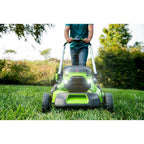 PRO 21 in. 60-Volt Battery Cordless Self-Propelled Lawn Mower W Battery Charger
