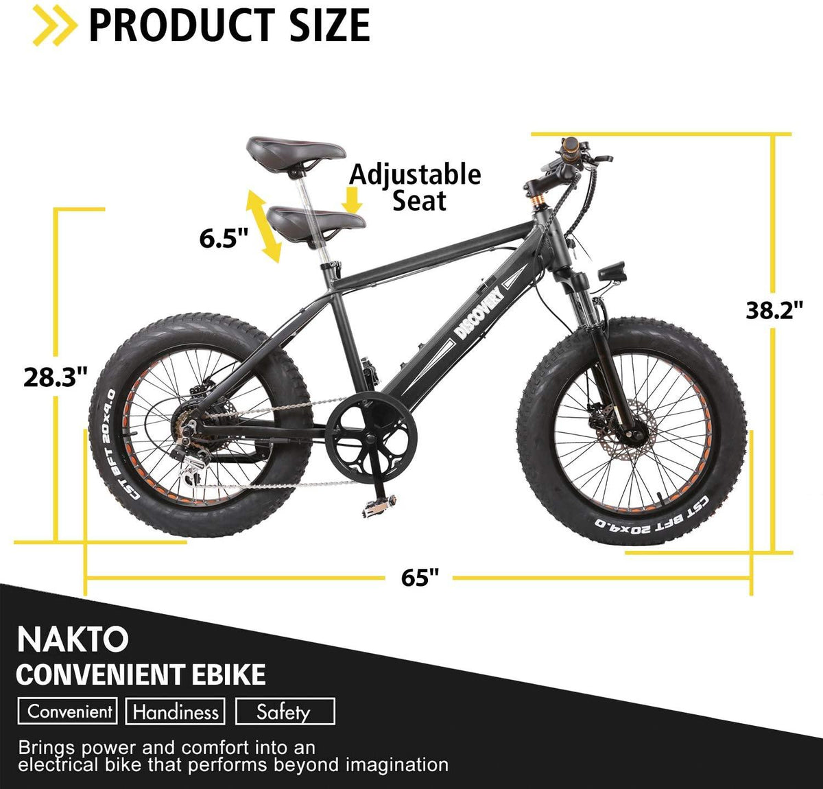 350W Electric Bike 20" Electric Mountain Bike 6-Speed Electric Bikes for Adults Electric Bicycle with 48V Battery