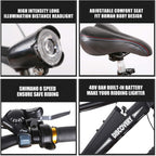 350W Electric Bike 20" Electric Mountain Bike 6-Speed Electric Bikes for Adults Electric Bicycle with 48V Battery