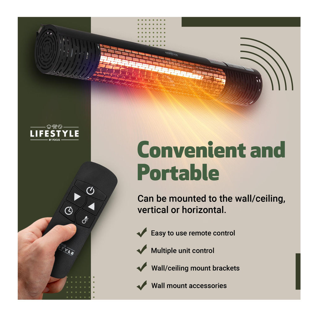 Lifestyle by Focus Infrared Electric Cold Space Heater (Black)