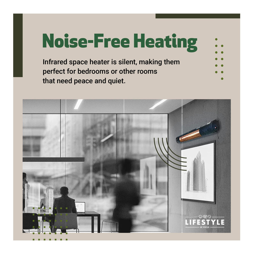 Lifestyle by Focus Infrared Electric Cold Space Heater (Black)