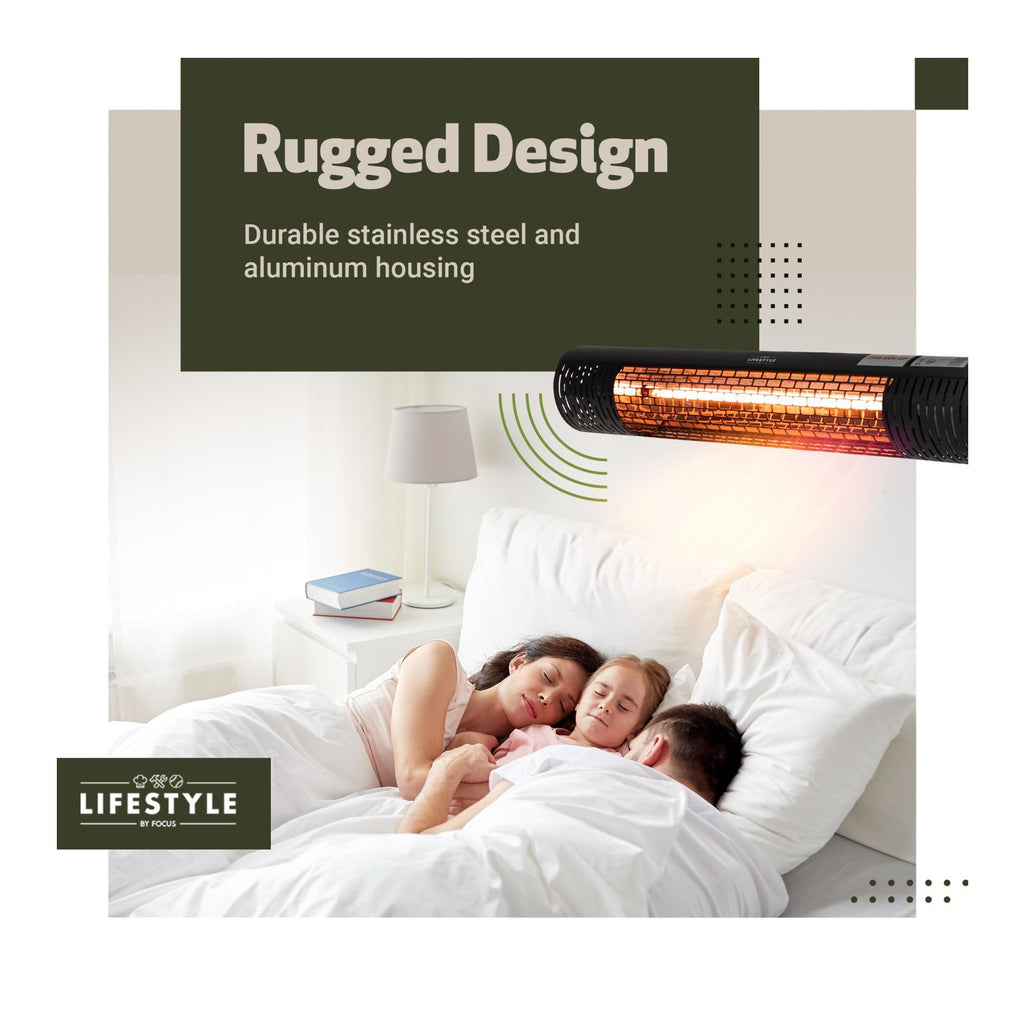 Lifestyle by Focus Infrared Electric Cold Space Heater (Black)