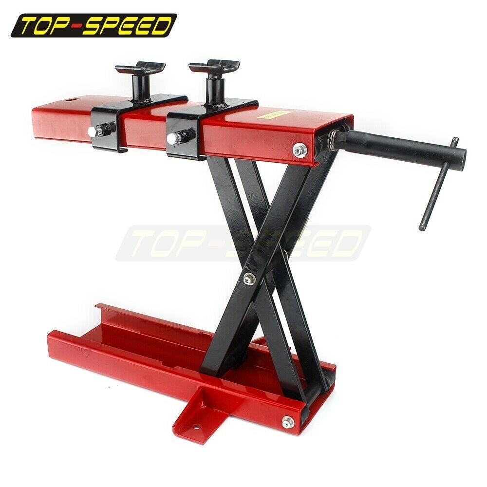 1100 LB Motorcycle Center Wide Deck Scissor Lift Jack Hoist Stand Tool Universal