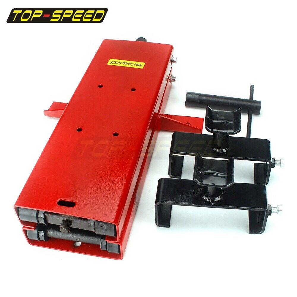 1100 LB Motorcycle Center Wide Deck Scissor Lift Jack Hoist Stand Tool Universal