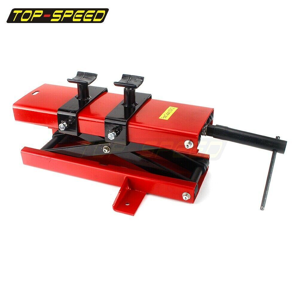1100 LB Motorcycle Center Wide Deck Scissor Lift Jack Hoist Stand Tool Universal