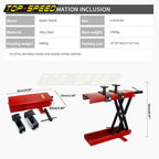 1100 LB Motorcycle Center Wide Deck Scissor Lift Jack Hoist Stand Tool Universal