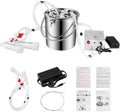 limeid double pump pulse 14l electric milking machine single bucket piston vacuum pulsation mini household milking machine goat milking supplies cow milker,forcattle