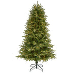 6 ft. Pre-Lit Snowed Grand Teton Artificial Christmas Tree with 300 Clear Lights
