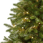 6 ft. Pre-Lit Snowed Grand Teton Artificial Christmas Tree with 300 Clear Lights