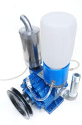 cncest cow goat milking machine, 1440rpm vacuum pump milker 250l/min for cow milking machine milker bucket tank barrel portable livestock milking equipment