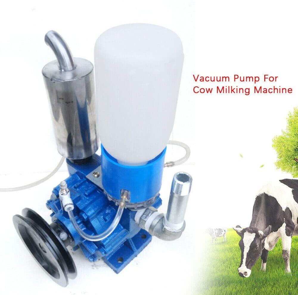 cncest cow goat milking machine, 1440rpm vacuum pump milker 250l/min for cow milking machine milker bucket tank barrel portable livestock milking equipment