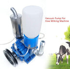 cncest cow goat milking machine, 1440rpm vacuum pump milker 250l/min for cow milking machine milker bucket tank barrel portable livestock milking equipment