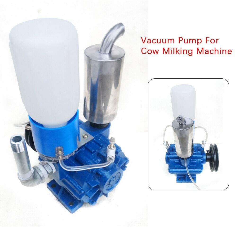 cncest cow goat milking machine, 1440rpm vacuum pump milker 250l/min for cow milking machine milker bucket tank barrel portable livestock milking equipment
