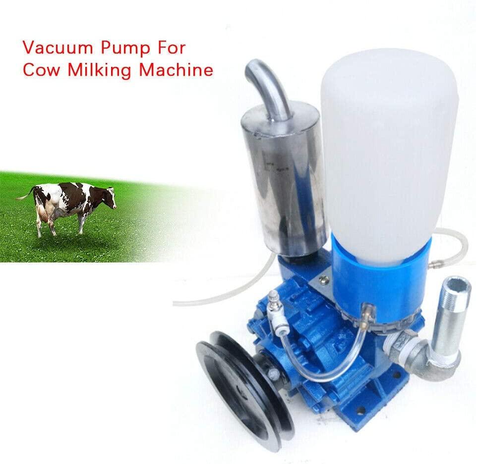 cncest cow goat milking machine, 1440rpm vacuum pump milker 250l/min for cow milking machine milker bucket tank barrel portable livestock milking equipment