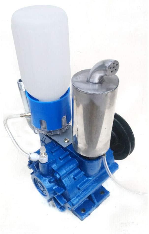cncest cow goat milking machine, 1440rpm vacuum pump milker 250l/min for cow milking machine milker bucket tank barrel portable livestock milking equipment