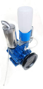 cncest cow goat milking machine, 1440rpm vacuum pump milker 250l/min for cow milking machine milker bucket tank barrel portable livestock milking equipment