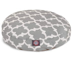 Gray Trellis LarRound Indoor Outdoor Pet Dog Bed With Removable Washable Cover By Majestic Pet Products