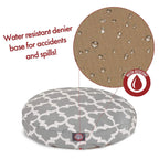 Gray Trellis LarRound Indoor Outdoor Pet Dog Bed With Removable Washable Cover By Majestic Pet Products