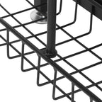 CHICIRIS GaraSports Equipment Organizer with Hooks, Balls StoraRack, GaraBalls Storage, Sport Gear GaraStoraRack with Baskets for Balls, Rackets, Workout Gear, Yoga Mats,Toys Black