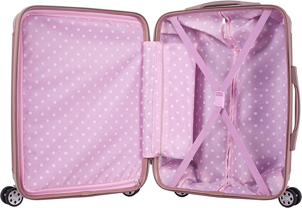 Berlin Hardside Expandable Spinner Wheel Luggage Set, Rose Gold, 3-Piece (20/24/28)