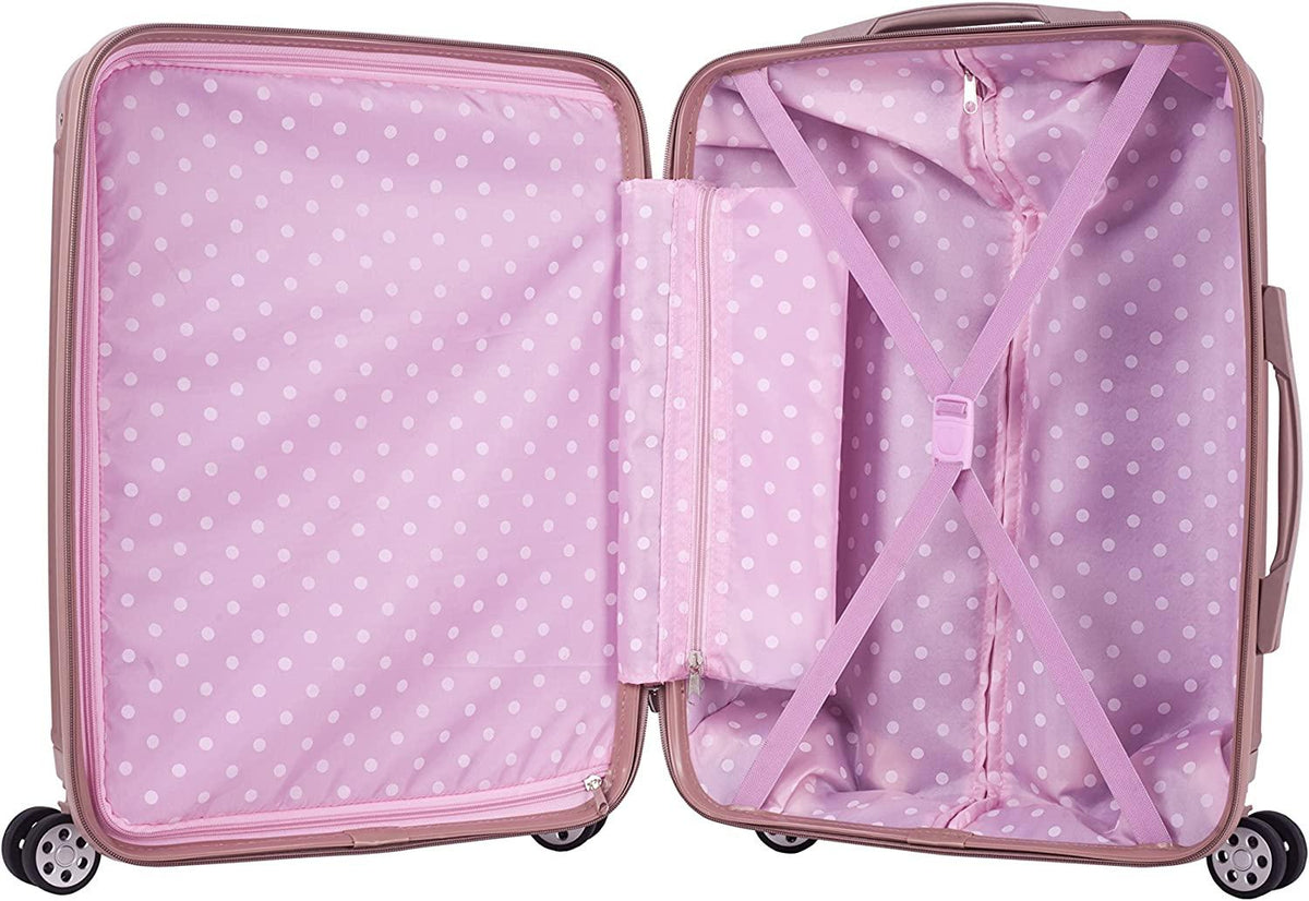 Berlin Hardside Expandable Spinner Wheel Luggage Set, Rose Gold, 3-Piece (20/24/28)