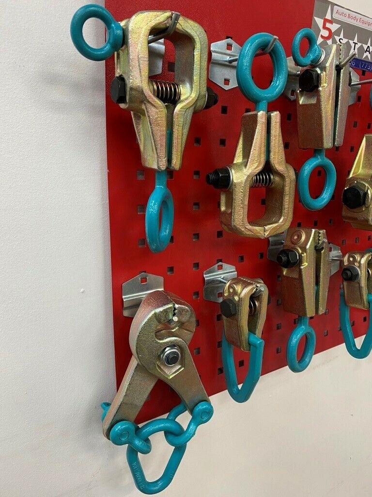 SET#58 HEAVY DUTY AUTO BODY FRAME MACHINE 14 PIECE SUPER PULLING TOOLS CLAMPS