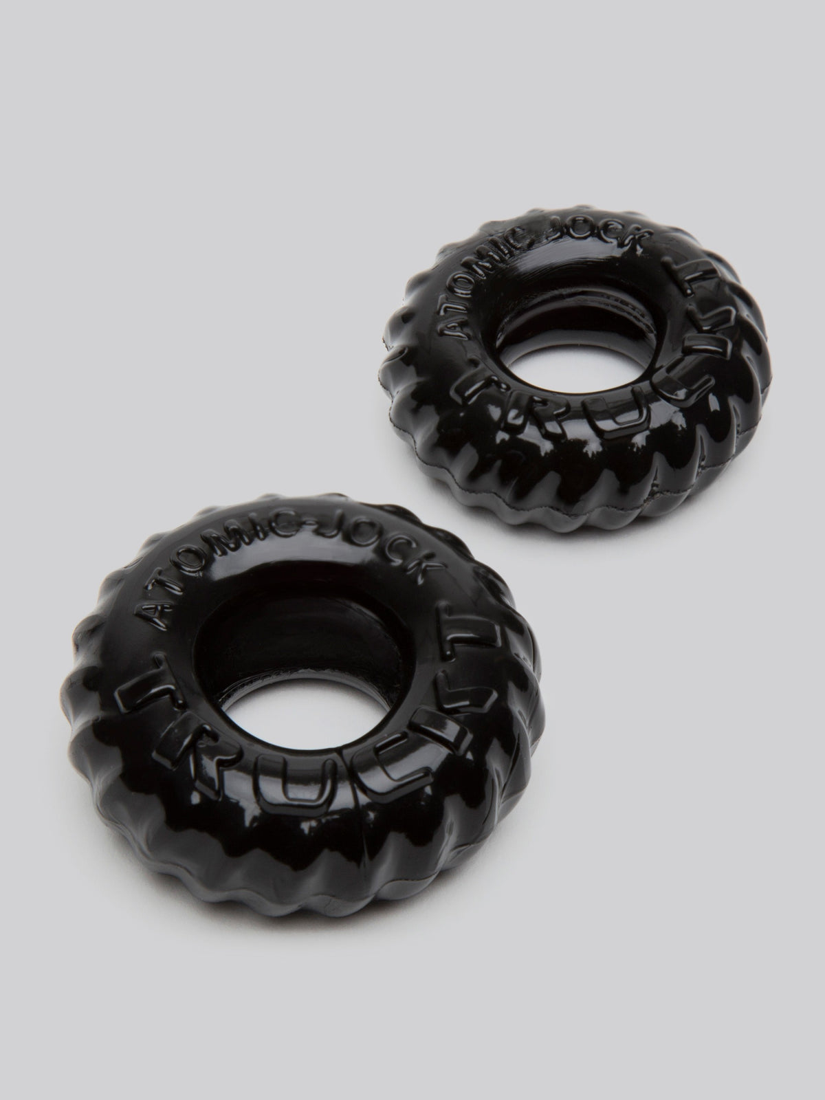 Oxballs Cock Ring and Ball Ring Set (2 Count), Black