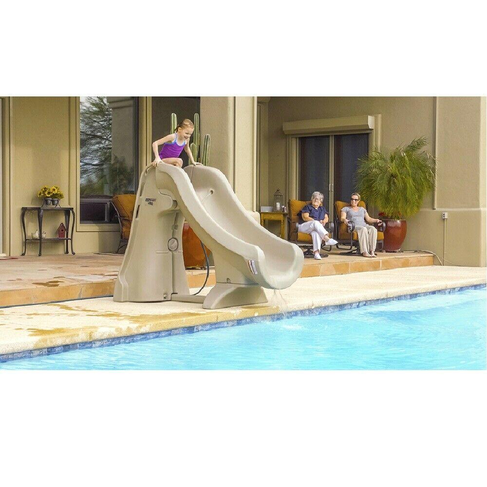 s.r.smith slideaway removable slide, inground - taupe