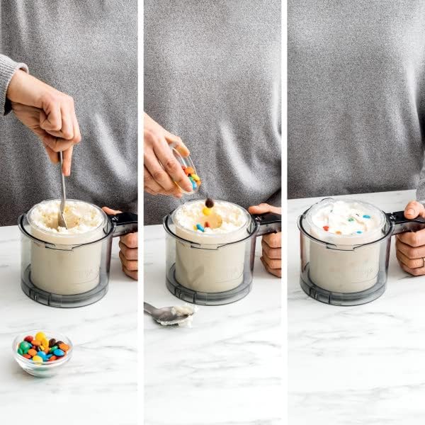 CREAMi Ice Cream, Sorbet, Milkshake Maker + 3 CREAMi Pints, Black