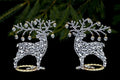 Luxury Christmas Reindeers (Clear), ornament decoration, christmas glass, glass ornaments