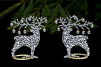 Luxury Christmas Reindeers (Clear), ornament decoration, christmas glass, glass ornaments