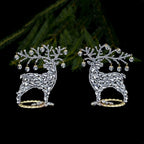 Luxury Christmas Reindeers (Clear), ornament decoration, christmas glass, glass ornaments