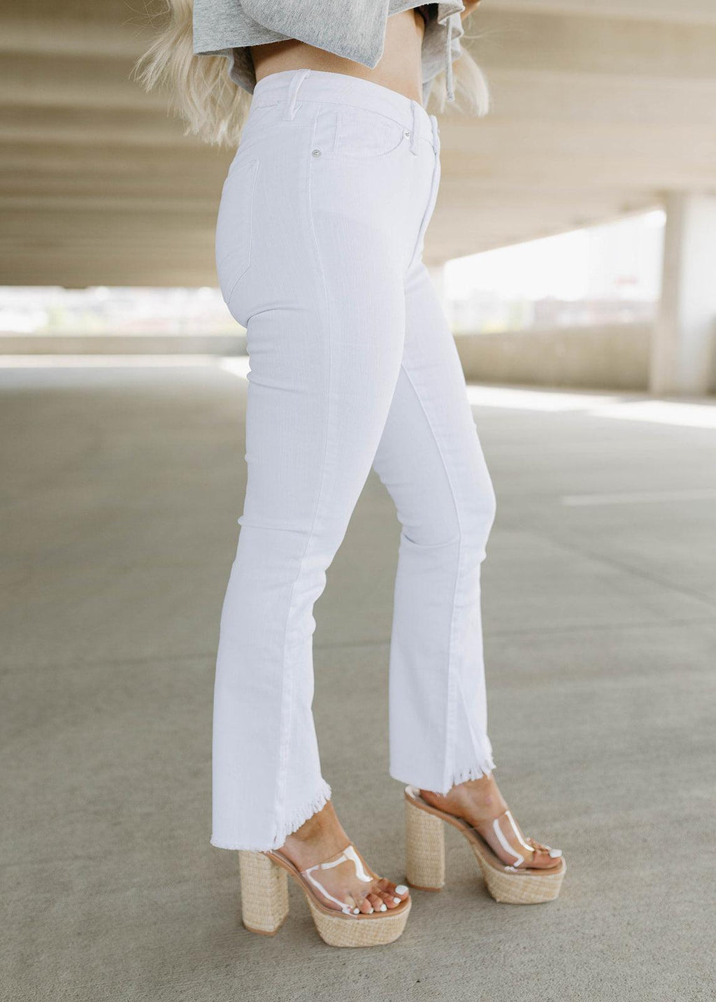 jeanne optic white jeans