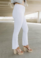jeanne optic white jeans