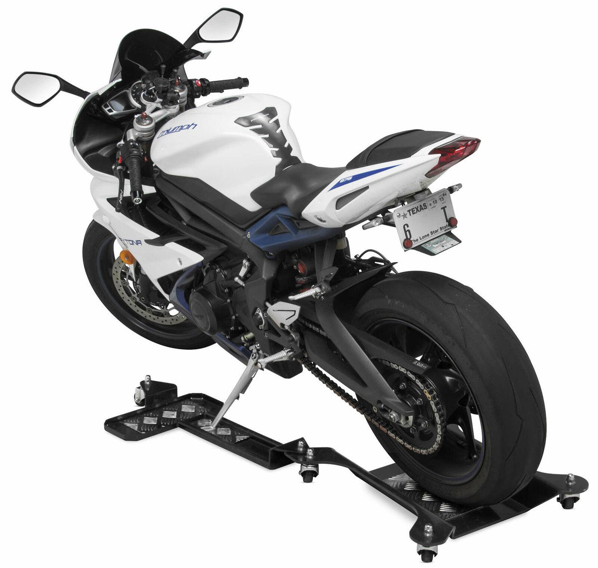 Bike Universal Motorcycle Kickstand Dolly for Harley Metric Cruisers