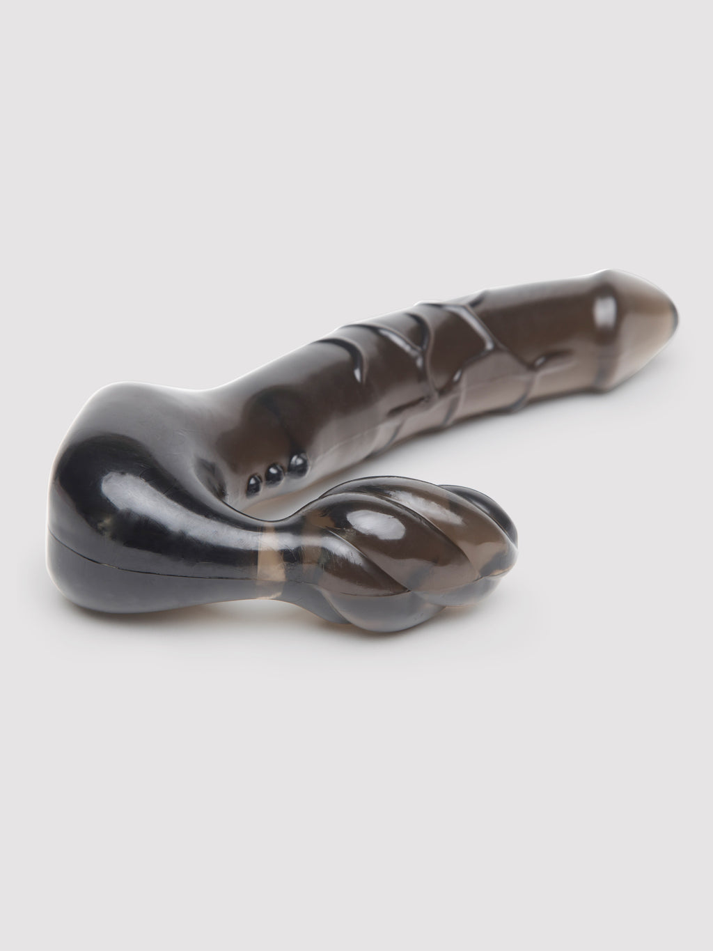 Lovehoney Double Wow Strapless Strap-On Dildo 7 Inch, Black
