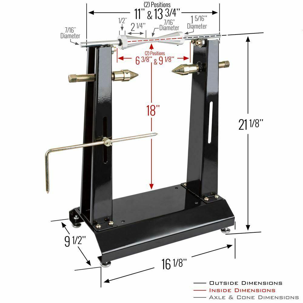 Portable Precision Motorcycle Static Wheel r Tire Truing Stand
