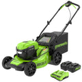 48V (24V x 2) 20" Brushless Cordless (Push) Lawn Mower (LED Headlight), (2) 4.0Ah Batteries and Dual Port Rapid Charger Included (200+ Compatible Tools)
