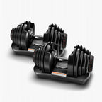 Adjustable Dumbbells 90lbs Non-Slip Weight Lifting Dumbbells | Pair of 2 | with Workout Chart and Earphones