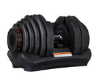 Adjustable Dumbbells 90lbs Non-Slip Weight Lifting Dumbbells | Pair of 2 | with Workout Chart and Earphones