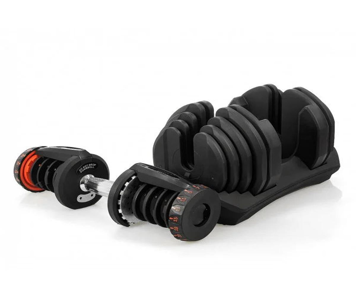 Adjustable Dumbbells 90lbs Non-Slip Weight Lifting Dumbbells | Pair of 2 | with Workout Chart and Earphones