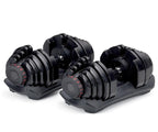 Adjustable Dumbbells 90lbs Non-Slip Weight Lifting Dumbbells | Pair of 2 | with Workout Chart and Earphones