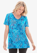 perfect printed short-sleeve v-neck tee